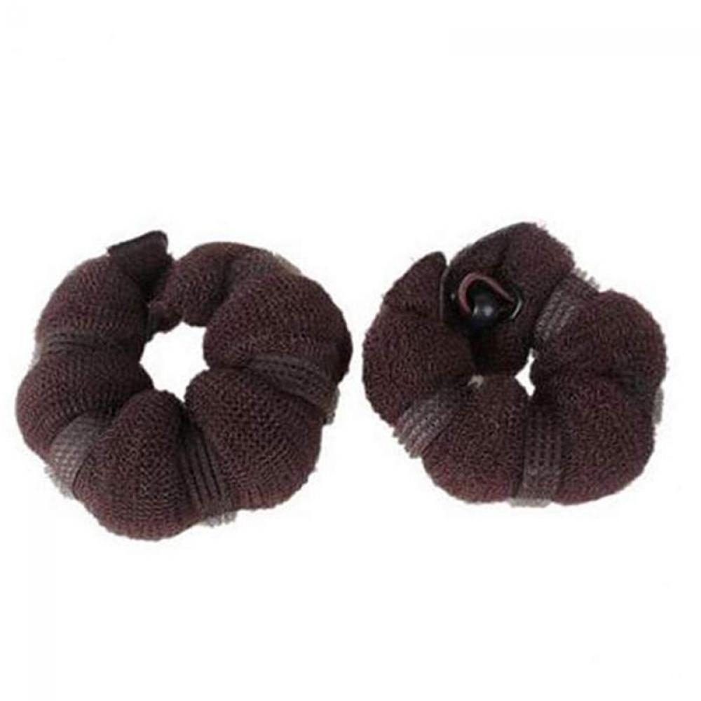 Set 2 dụng cụ tạo kiểu tóc búi bằng sợi nylon xốp tiện lợi