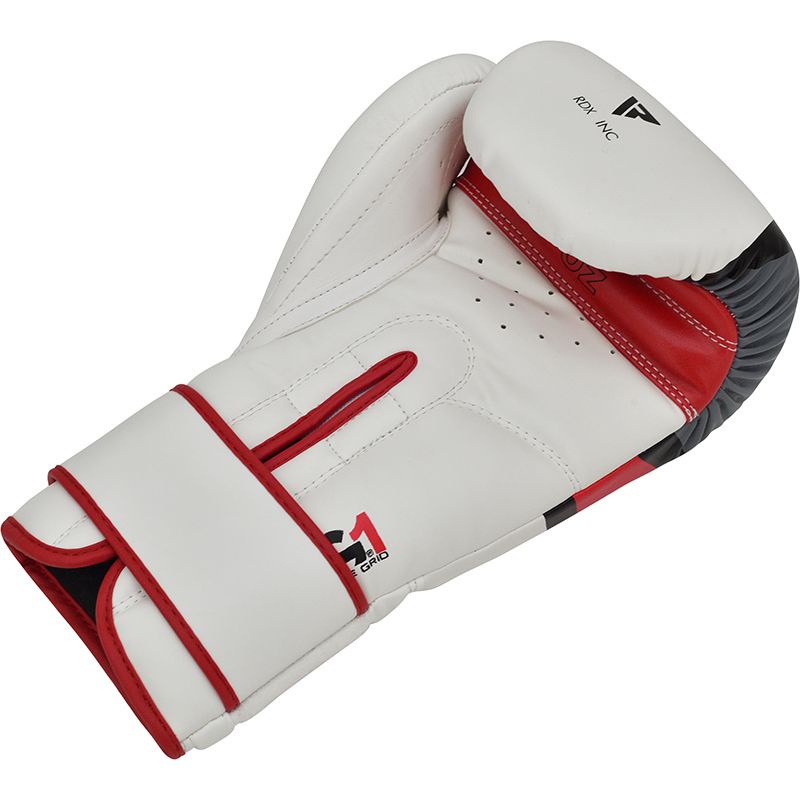 Găng Tay Boxing RDX F7 Ego Training - White/Red