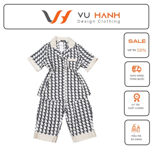 Bộ lụa mặc nhà mẫu ngẫu nhiên | Shop Vũ Hạnh