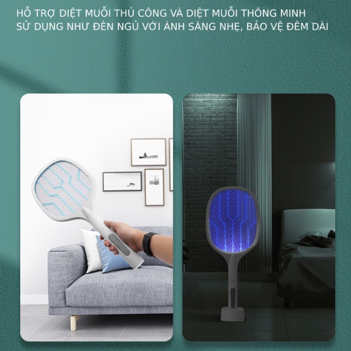 Vợt Muỗi Thông Minh 3 in 1 Tự Động Bắt Muỗi Tiện Lợi
