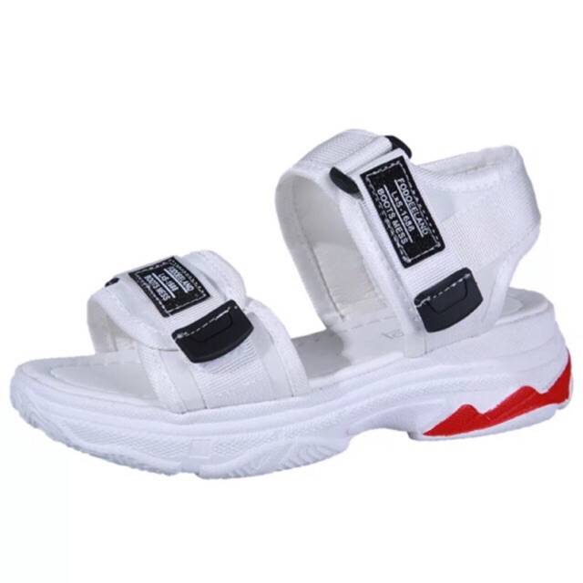 {FREESHIP] Sandal đế bánh mì 2 quai 3 màu siêu đẹp - đế êm M1688