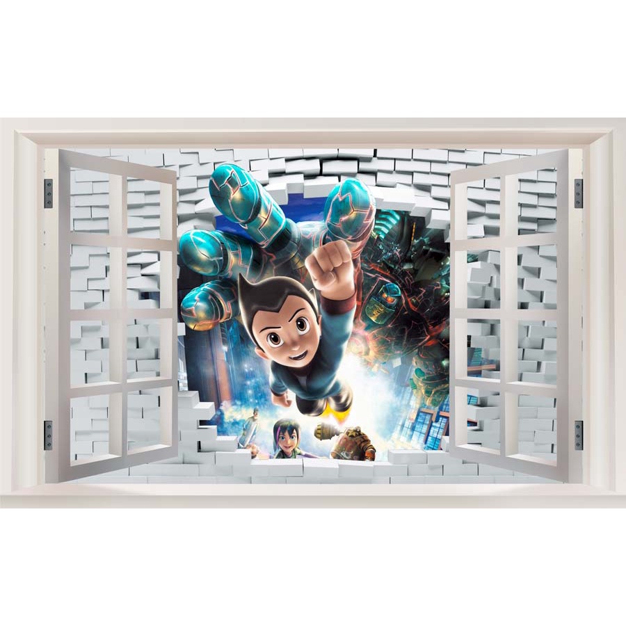 Tranh Dán Tường 3D Trẻ Em 3D Nhiều Chủ Đề