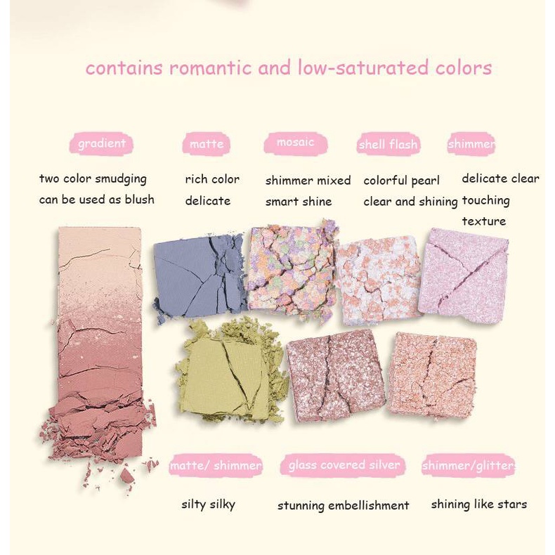 [Hàng mới về] Bảng phấn mắt Monel's Dreamland 20 màu hiệu ứng lì và ánh nhũ cực chuẩn thời trang | BigBuy360 - bigbuy360.vn