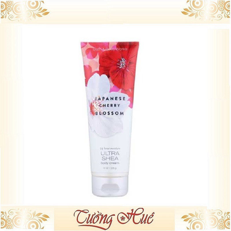 Tuýp dưỡng thể Bath & Body Works Japanese Cherry Blossom Body Cream - 226g - Hoa đào.