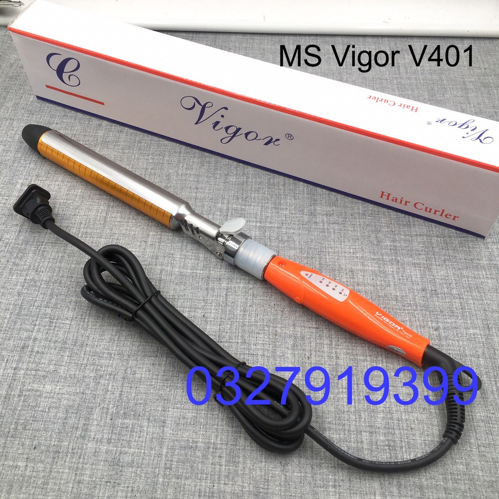 [Free Ship] Máy uốn tóc chuyên nghiệp  VIGOR V401 ( xoay trục )