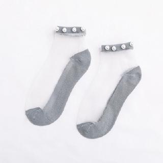 Vớ Lụa Xuyên Thấu Đính Ngọc Trai