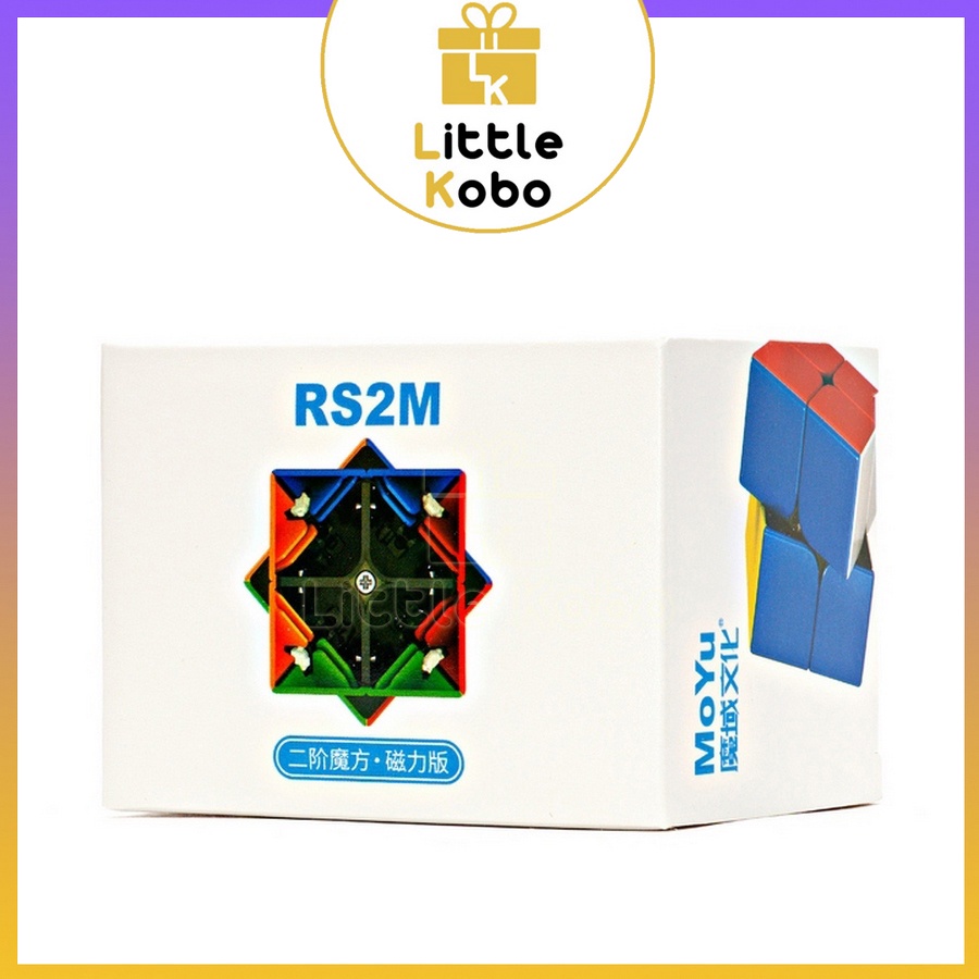 Rubik 2x2 RS2M 2020 RS2 M Rubic Nam Châm 2 Tầng Stickerless Đồ Chơi Trí Tuệ