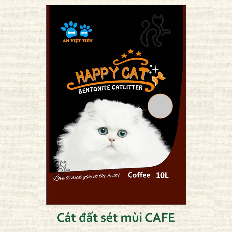 [TẶNG HẠT KHỬ MÙI cho 2 bịch] Cát vệ sinh cho mèo - Happy Cat 10L - 6 mùi - Tiệm Mèo Moa