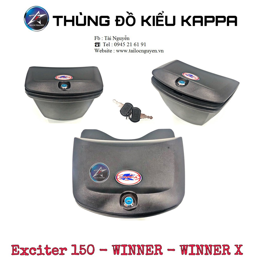 THÙNG ĐỒ KIỂU KAPPA CHO EX150 - WINNER - WINNER X