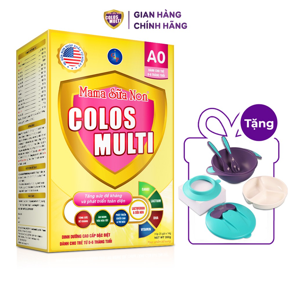 [ Tặng Bát Ăn Dặm ] Sữa Bột Colosmulti 350g 450g