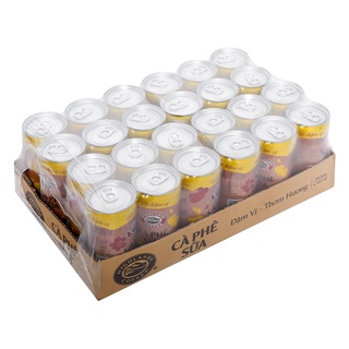 Thùng 24 lon cà phê sữa đá highlands coffee thơm ngon - đậm đà