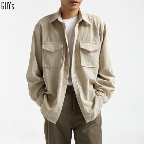 [HÀNG THIẾT KẾ] Áo khoác sơ mi nhung tăm Andrew overshirt GUY's Closet, trẻ trunng, năng động, unisex, vintage
