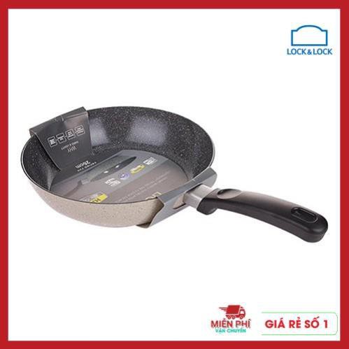 CHẢO ĐÁ LOCK&LOCK COOKPLUS HARD 6223-22CM, lòng chảo làm bằng chất teflon cap cấp