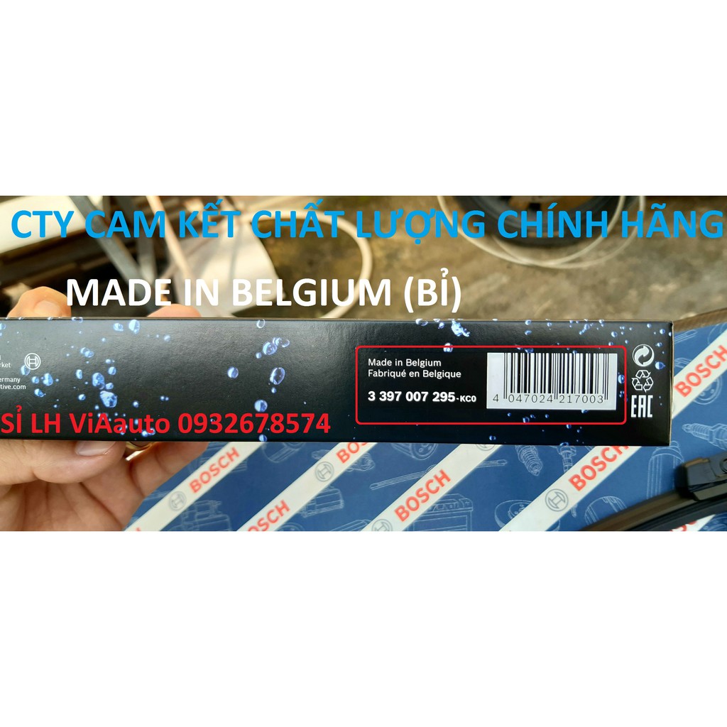 Cặp Gạt mưa ô tô Bosch AeroTwin A295S cho xe FORD EVEREST,FORD RANGER, MAZDA BT150, KÍCH THƯỚC: 24" và 16