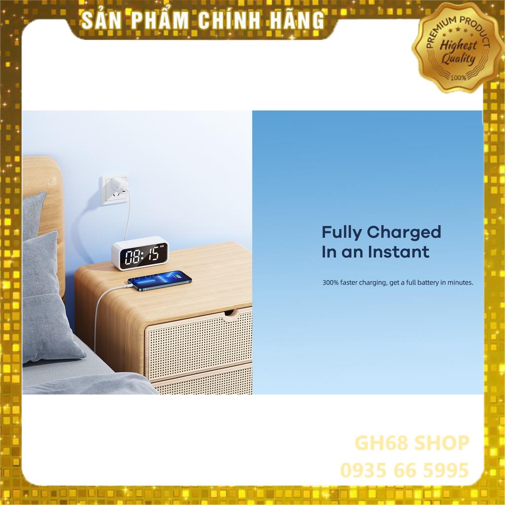 Củ sạc nhanh iPhone 30w chính hãng Remax U6 hỗ trợ sạc nhanh iPhone 13 seri và iPad Macbook