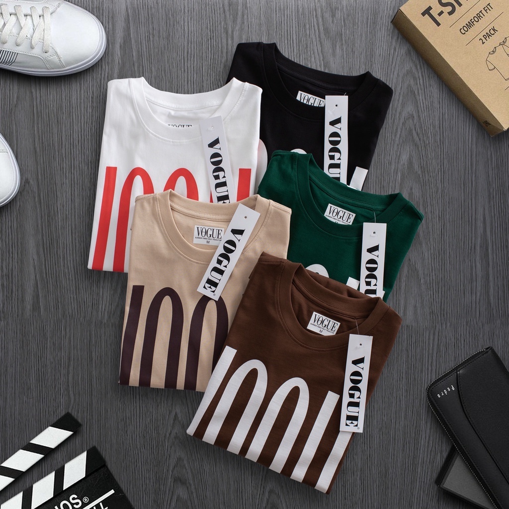 Áo thun Vogue summer cotton 2C định lượng 250gms Yolo Store vải dày dặn, không xù lông trẻ trung, thịnh hành
