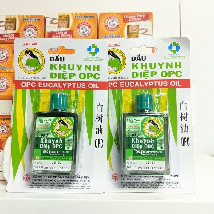 Dầu khuynh diệp mẹ bồng con OPC Eucalyptus Oil 25ml / dầu khuynh diệp cho bé