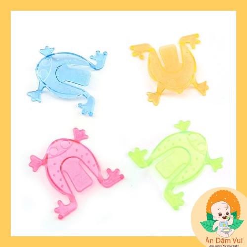 Đồ chơi con ếch bật nhảy bằng nhựa trong suốt thao tác bằng ngón tay cho bé.
