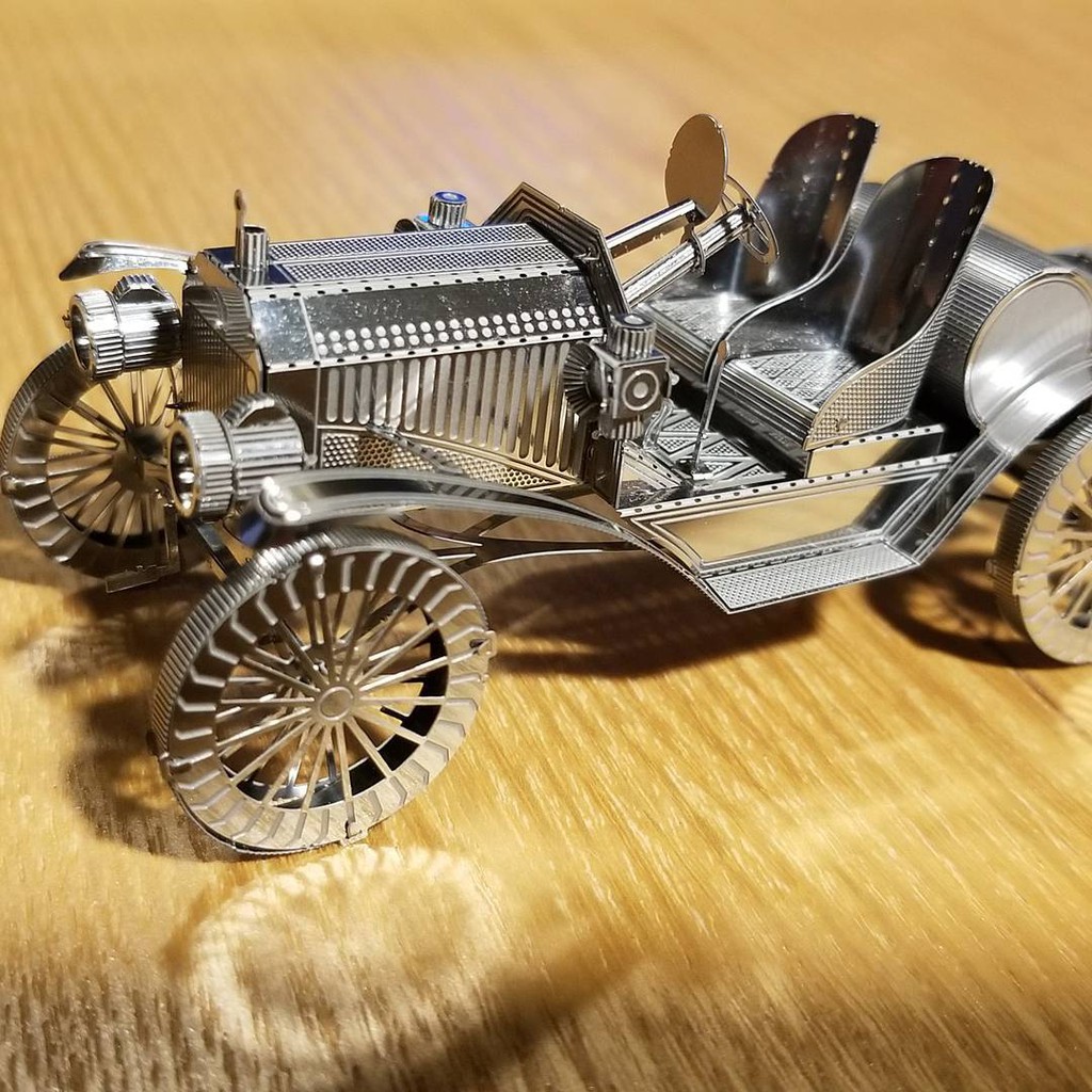 Mô Hình Lắp Ráp Kim Loại 3D Xe Ô Tô 1910 Hupmobile Model 20 [Chưa Lắp]