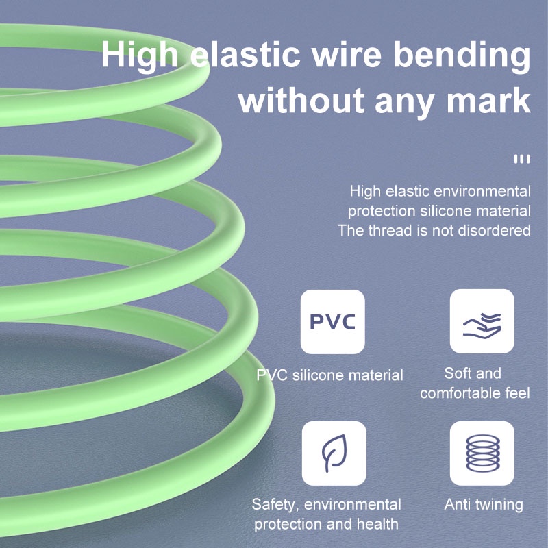 Dây Cáp Sạc Nhanh Đầu Micro USB Bằng Silicon 90 Độ 5A Cho Samsung Xiaomi