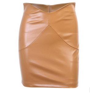 Chân Váy Da Pu Lưng Cao Màu Trơn Thời Trang Cho Nữ | BigBuy360 - bigbuy360.vn