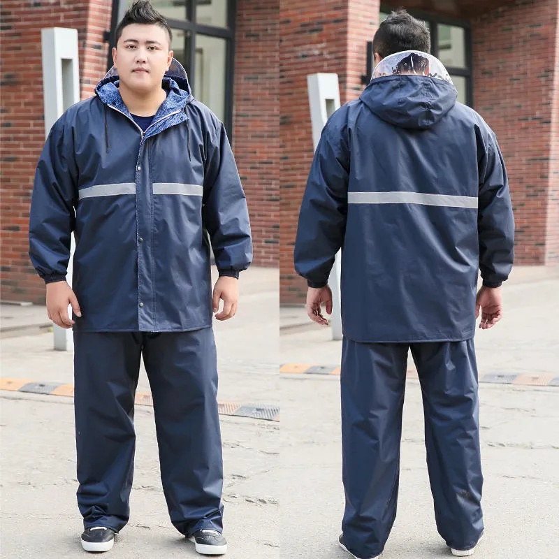 Bộ Quần Áo Mưa Cỡ Lớn Chống Thấm Nước Dành Cho Nam Và Nữ 50-150 kg