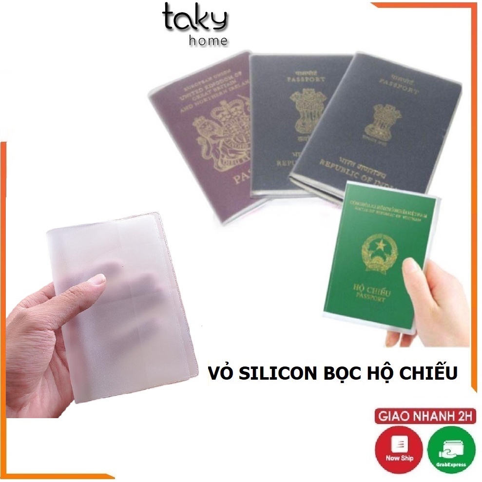 Bao Passport – Vỏ Bọc Hộ Chiếu - Ví Đựng Hộ Chiếu Dẻo Trong Suốt, Tiện Dụng, An Toàn Khi Đi Du Lịch. TakyHome 5310