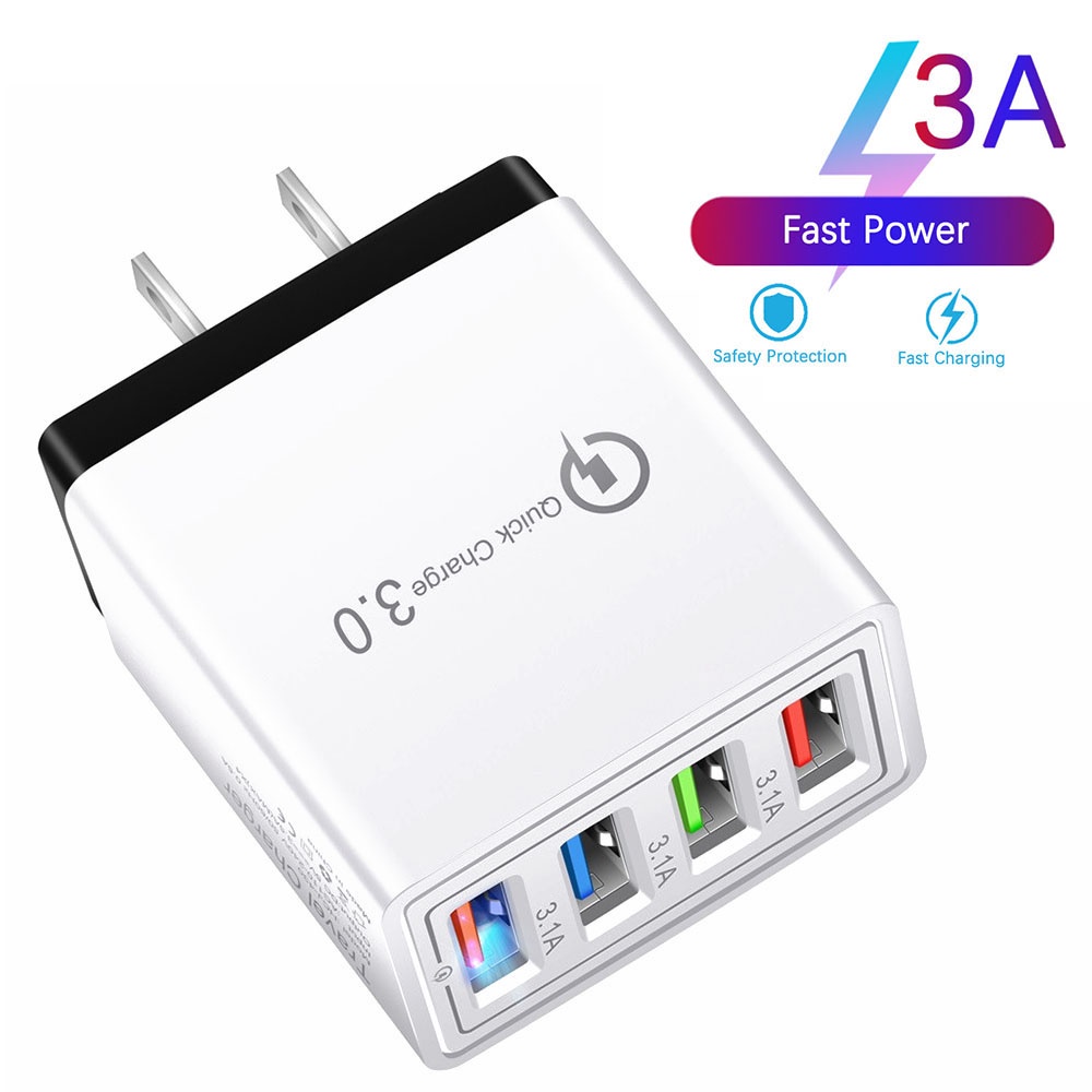 Ổ cắm sạc nhanh 4 cổng USB chất lượng cao