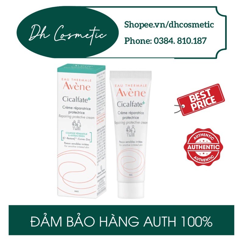 ( MẪU MỚI) Kem làm lành sẹo, phục hồi da Avene Cicalfate Restorative Skin Cream 40m