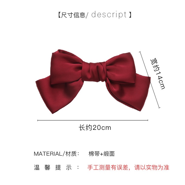 Kẹp Tóc Hình Nơ Lớn Thời Trang Hàn Quốc