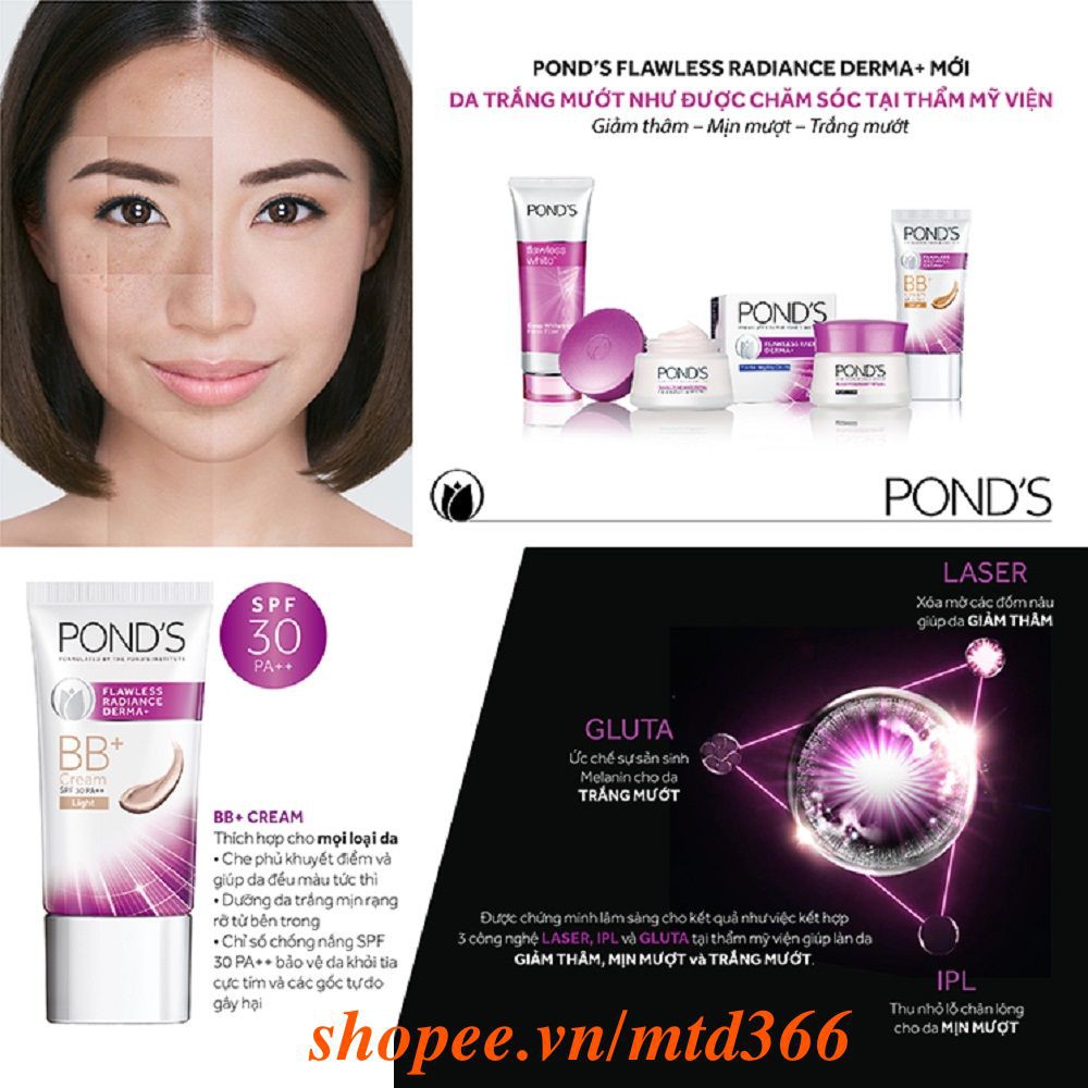 Kem Bb Ponds 25g Flawless Radiance Derma+