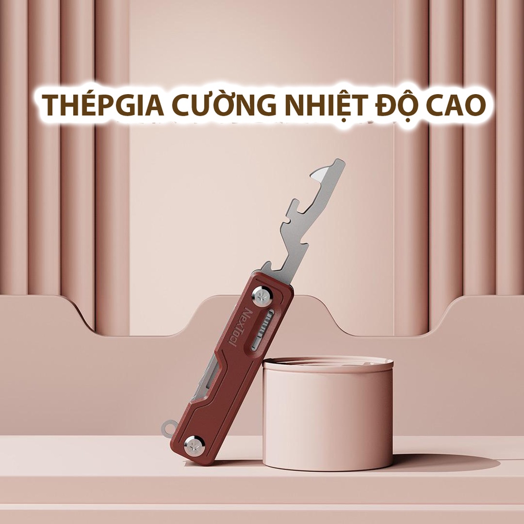 Bộ dụng cụ đa năng 10 trong 1 Xiaomi Nextool. Chất liệu thép gia cường , nhỏ gọn di động