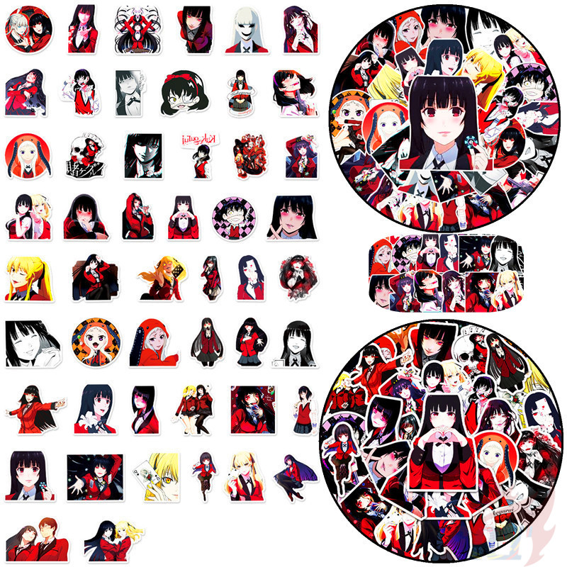 Bộ 50 Hình Dán Nhân Vật Hoạt Hình Nhật Bản Kakegurui - Series 07