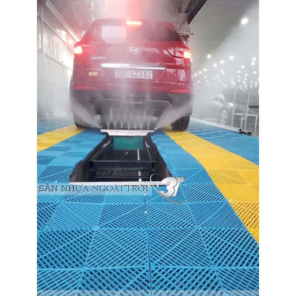 Tấm lót chịu lực,Tấm nhựa PP trải sàn,lót sàn rửa xe cho gara ô tô / trung tâm chăm sóc xe ô tô