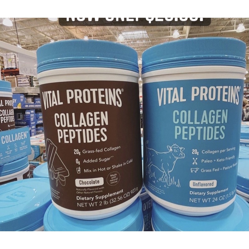 Bột pha uống Collagen Peptides date mới nhất costco