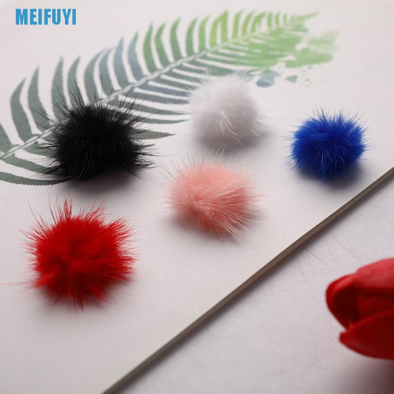 [Hàng mới về] Set 10 quả cầu lông xù 439v nhỏ nhắn tiện dụng để trang trí móng nghệ thuật