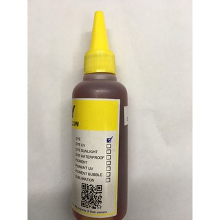 Mực in phun mầu vàng 100ml cho máy in epson