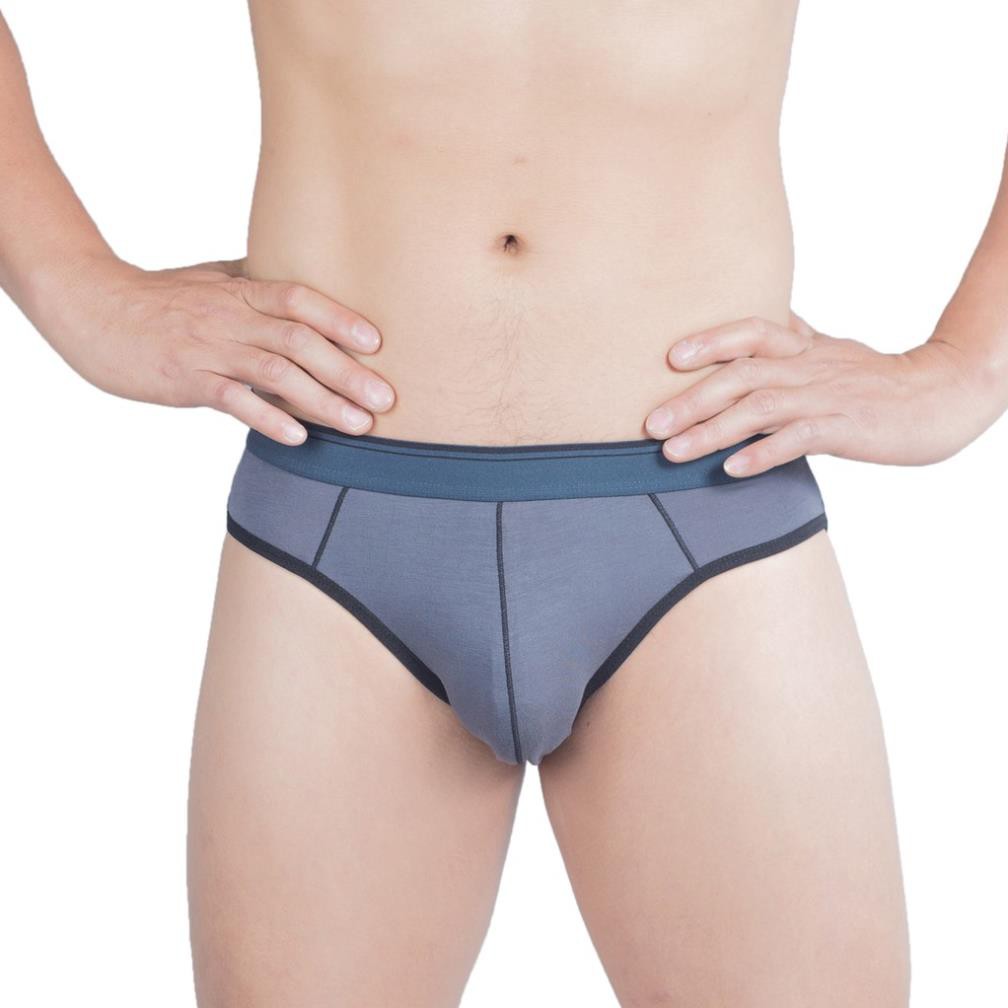 WISEWEAR Hộp 4 quần sịp tam giác nam sợi tre chất lượng cao (Bamboo Brief) ་