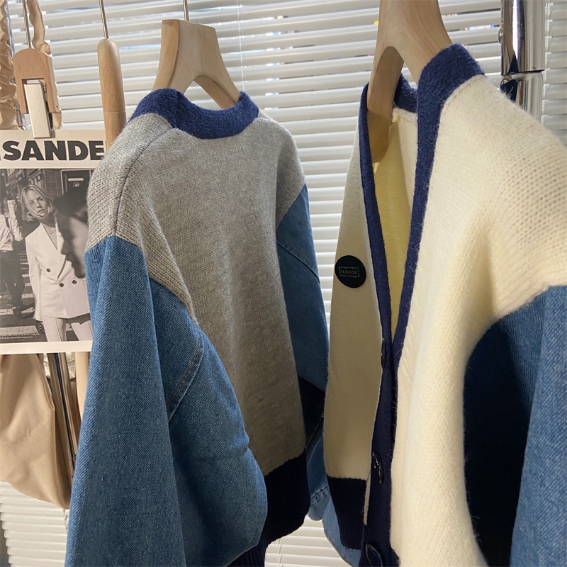 Áo Khoác cardigan Cổ Chữ V Thiết Kế Mới Thời Trang Mùa Thu Đông Dành Cho Nữ