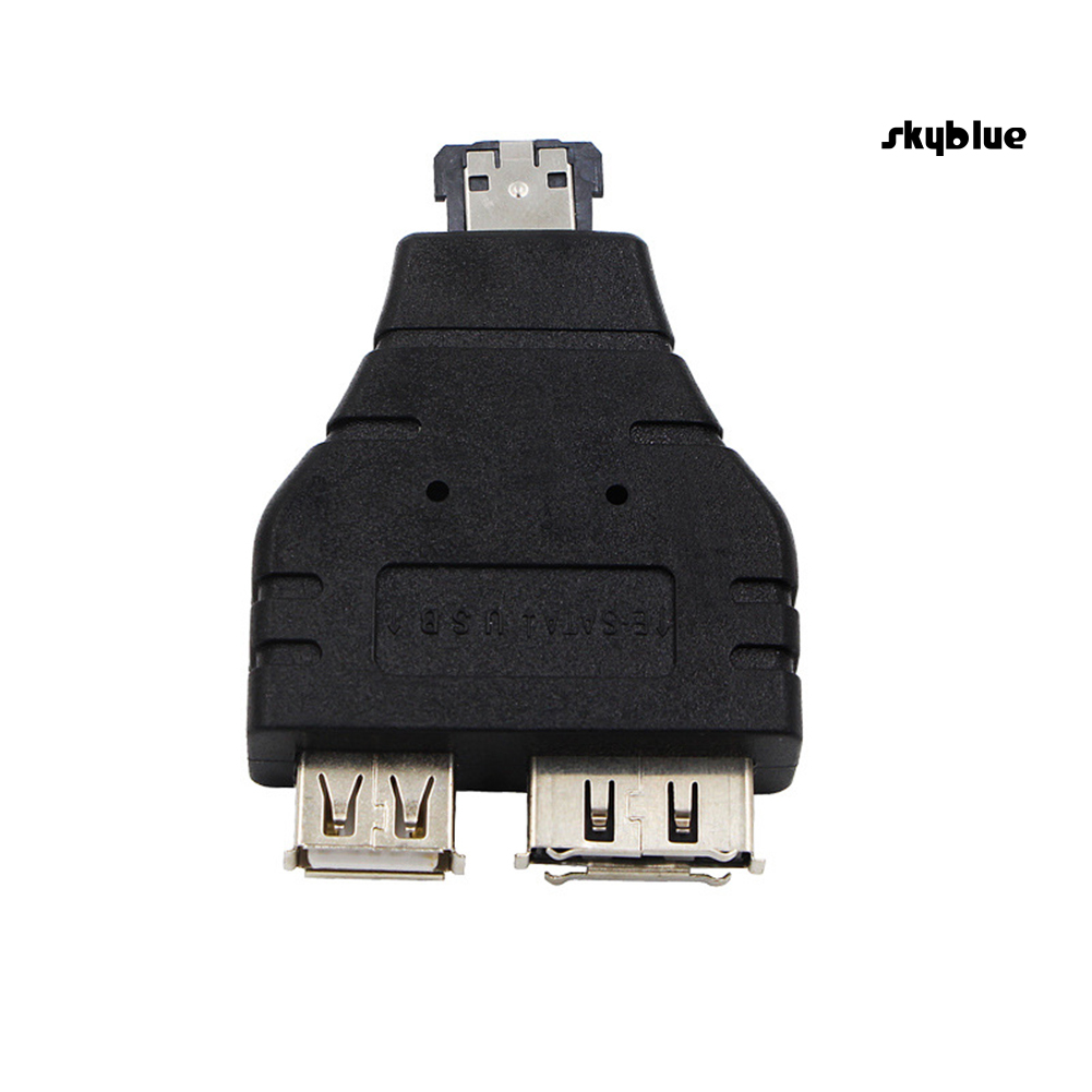 [SK]Power eSATA to eSATA USB Combo Splitter Converter Adapter Connector Dual Port