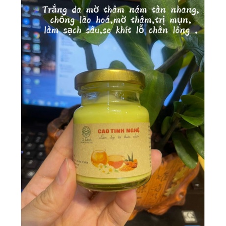 Mặt nạ ngủ Cao Tinh Nghệ Cỏ Lành 75G - Trắng da, mở sẹo, xóa thâm