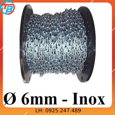 Dây xích INOX 304 Phi [ 6mm ] CÁP THÉP Thái Bình VinàN