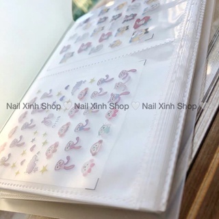 Sổ đựng sticker nail - album sticker