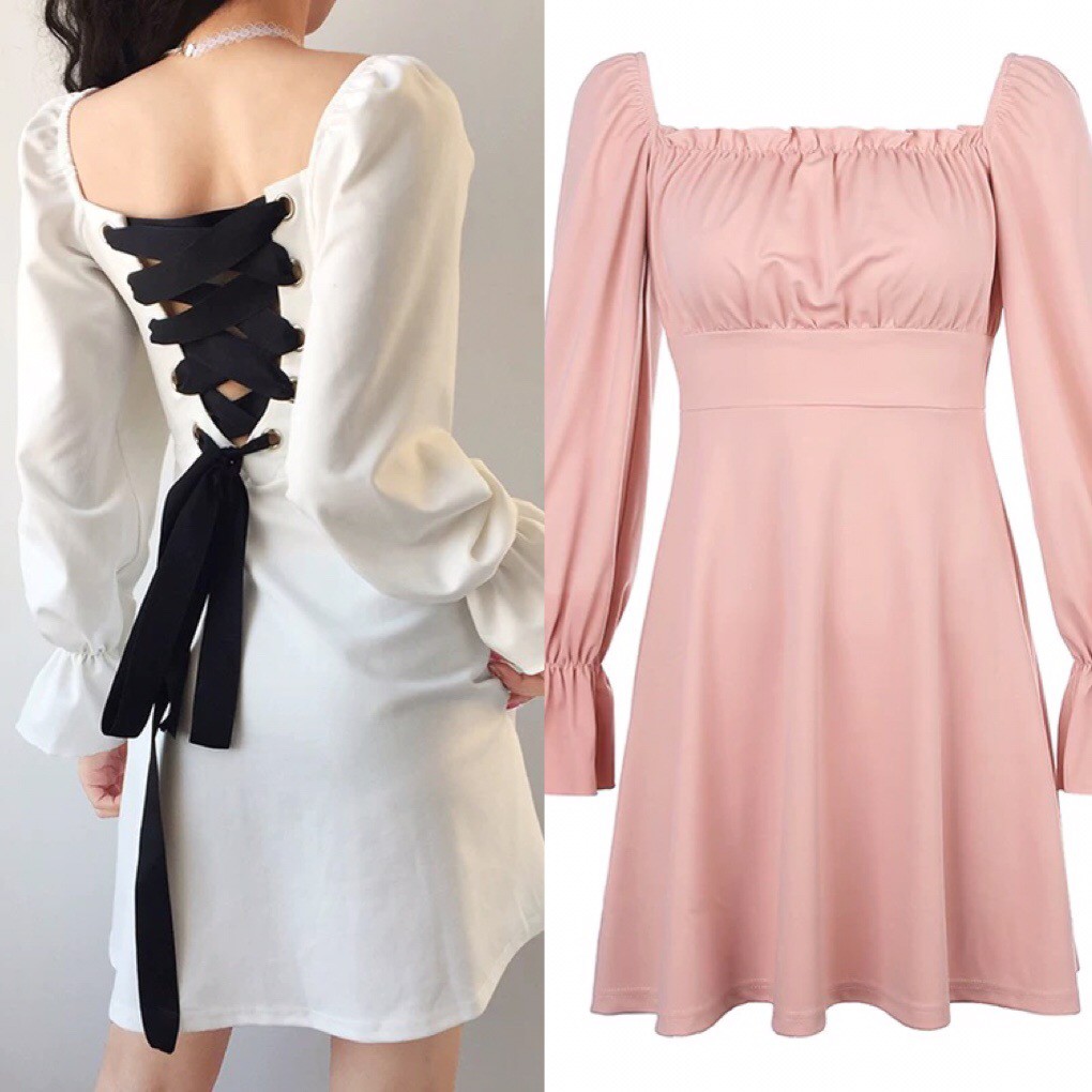 [Mã WAMT1505 giảm 10K đơn 0K] [Sẵn Hàng]♥️Đầm,Váy Đan Nơ Lưng Xoè Ulzzang(ảnh thật)4 màu Size S,M,L | BigBuy360 - bigbuy360.vn