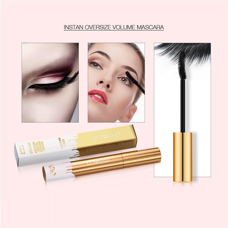 Mascara O.TWO.O chống nước lâu phai nhanh khô làm dày và cong mi hiệu quả