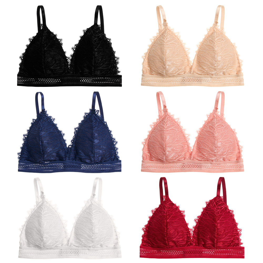 Áo Lót Thể Thao Có Đệm Nâng Ngực Phối Ren Nhiều Màu Sắc Thời Trang Quyến Rũ Cho Nữ