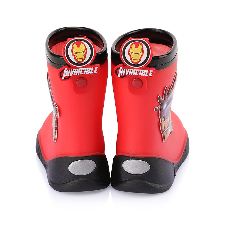 Giày Bốt Đi Mưa Chống Trượt Chống Thấm Nước Họa Tiết Hoạt Hình Disney Marvel Dành Cho Bé Trai