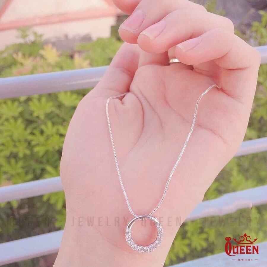 Dây chuyền mặt vòng tròn xinh xắn LINH MIU SILVER