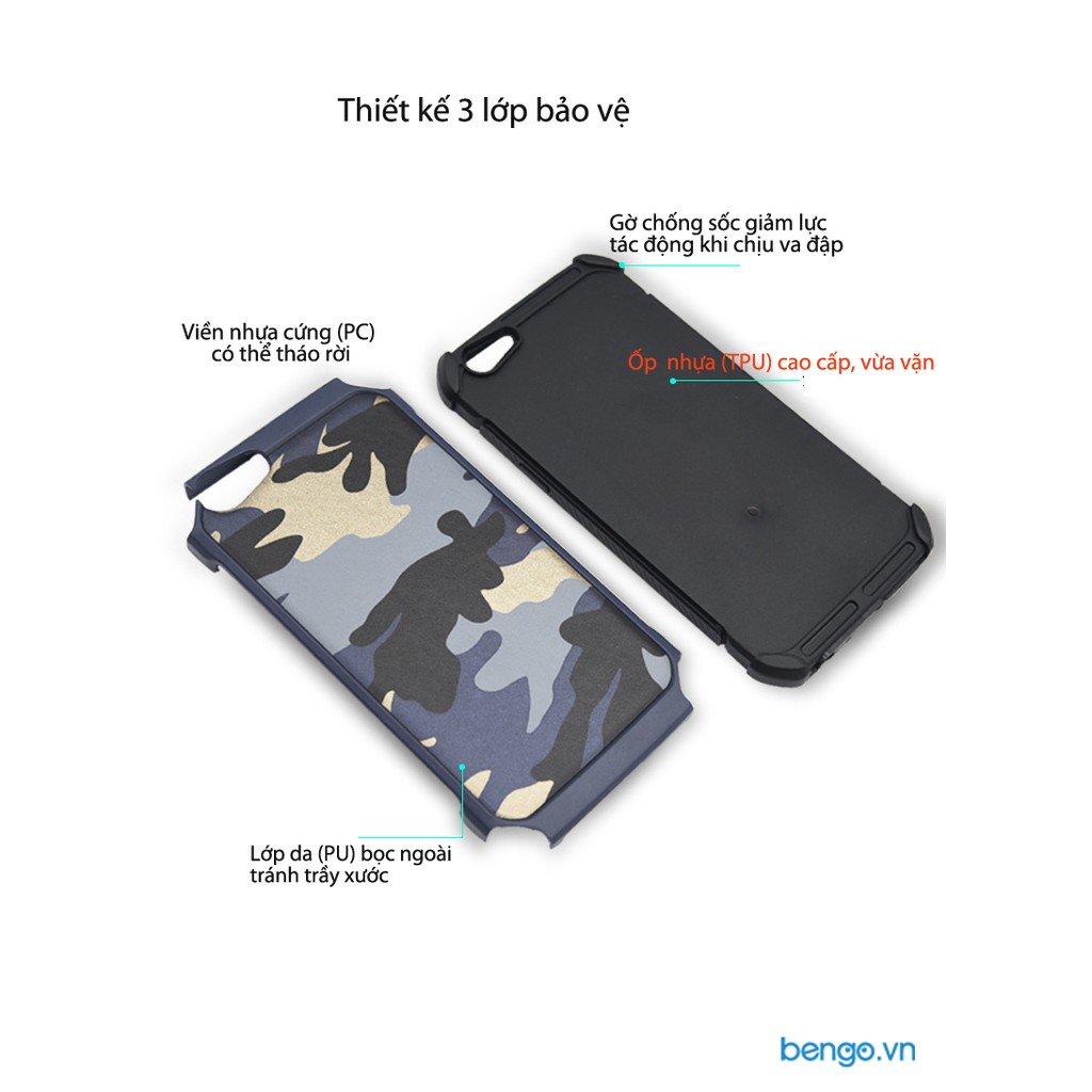 Ốp lưng OPPO F3 họa tiết quân đội - Camo series