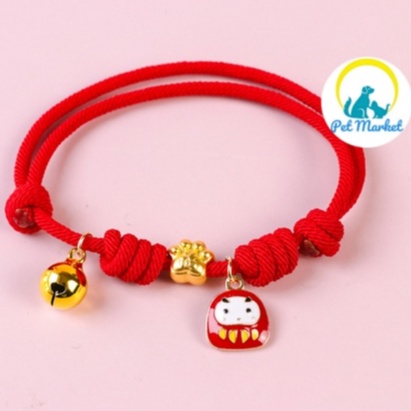 VÒNG CỔ TRUNG HOA CÓ CHARM CAO CẤP CHO CHÓ MÈO